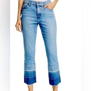 Pistola Staying Alive Straight Jeans Sz 24 Distressed Blue Med Wash Denim Pants